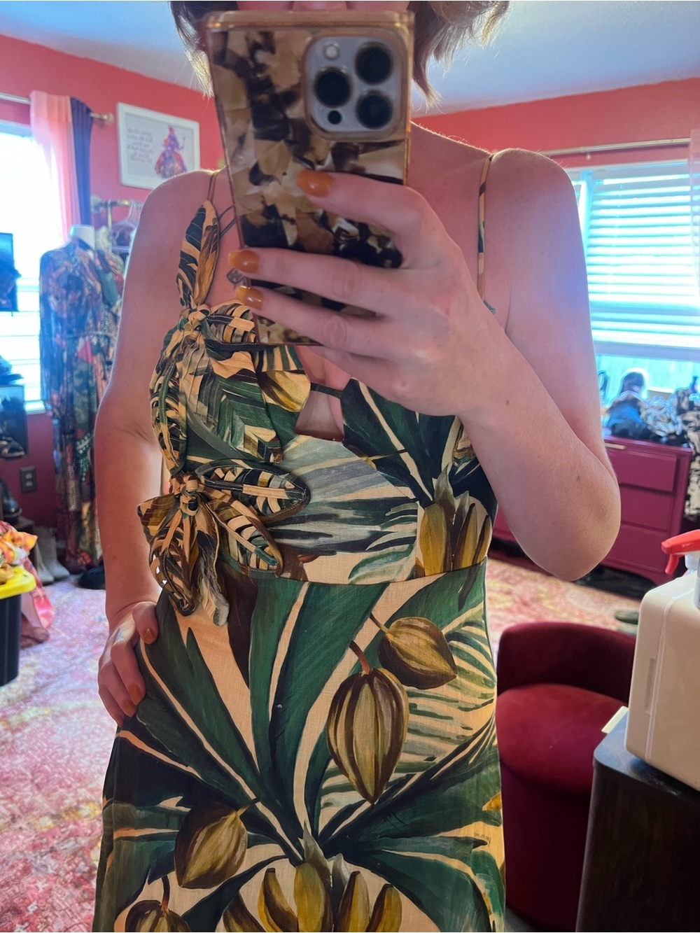 Farm Rio 3d print tropical dress - Picture 3 of 8